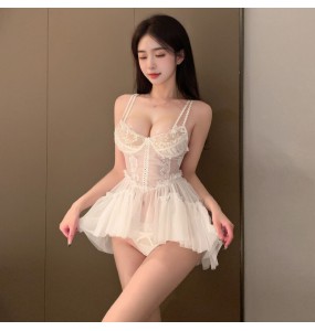 FEE ET MOI - First Love Memory Princess Underwire Bra Dress (White)